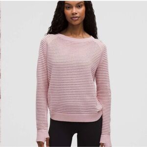 lululemon athletica Pink Crew Neck Sweater